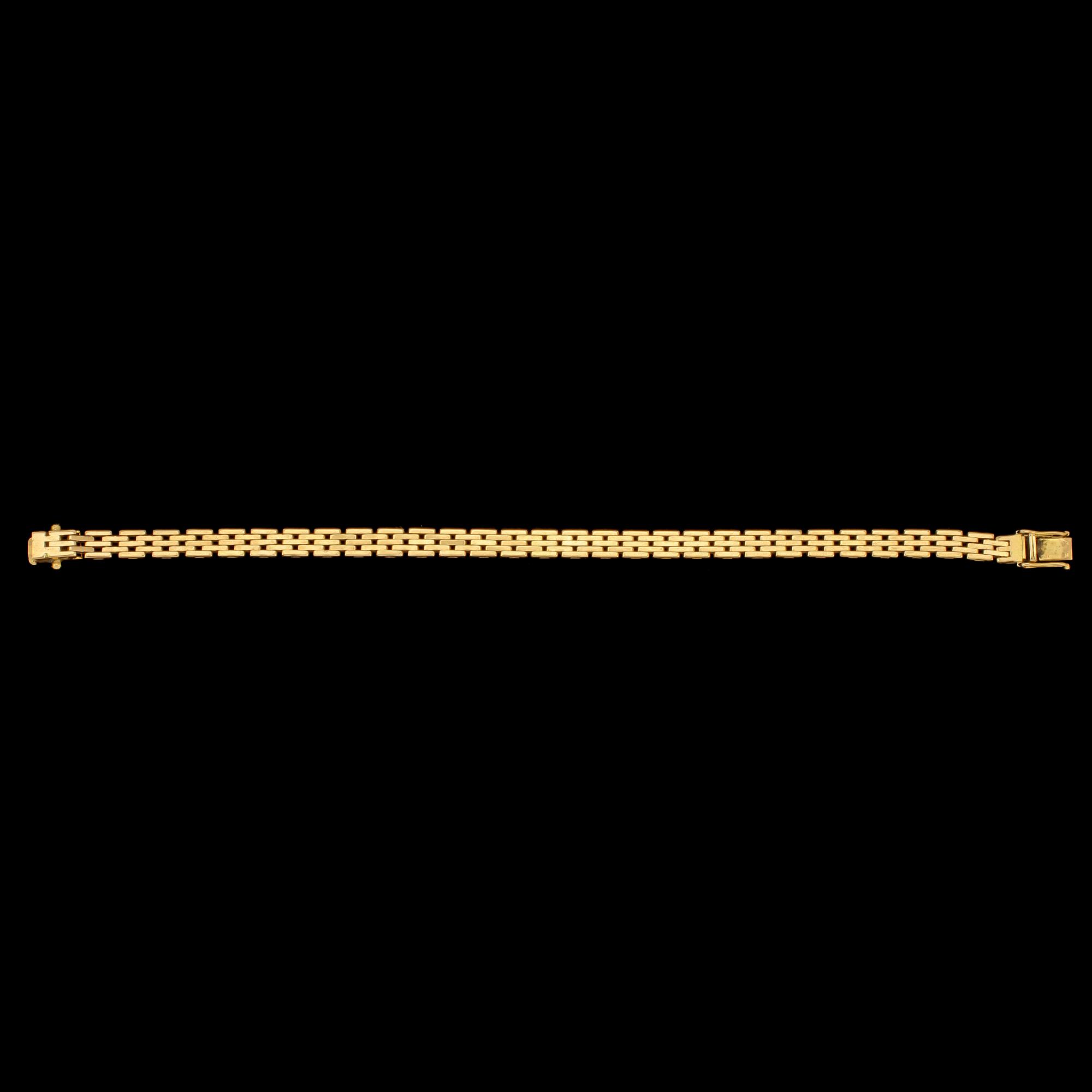 ARMLÄNK, 18k guld, Jo'ans, Köping, 1900-tal. Vikt 16 g.