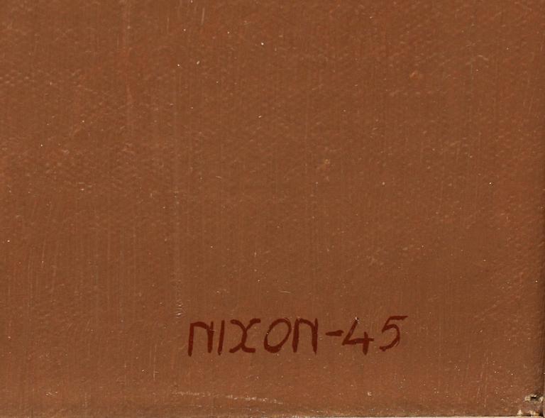NILS NIXON, olja på pannå, sign o dat -45.