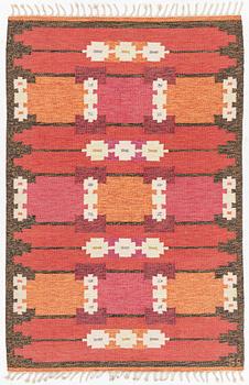 Matta, rölakan, signerad GS, Sverige, ca. 200 x 134 cm.