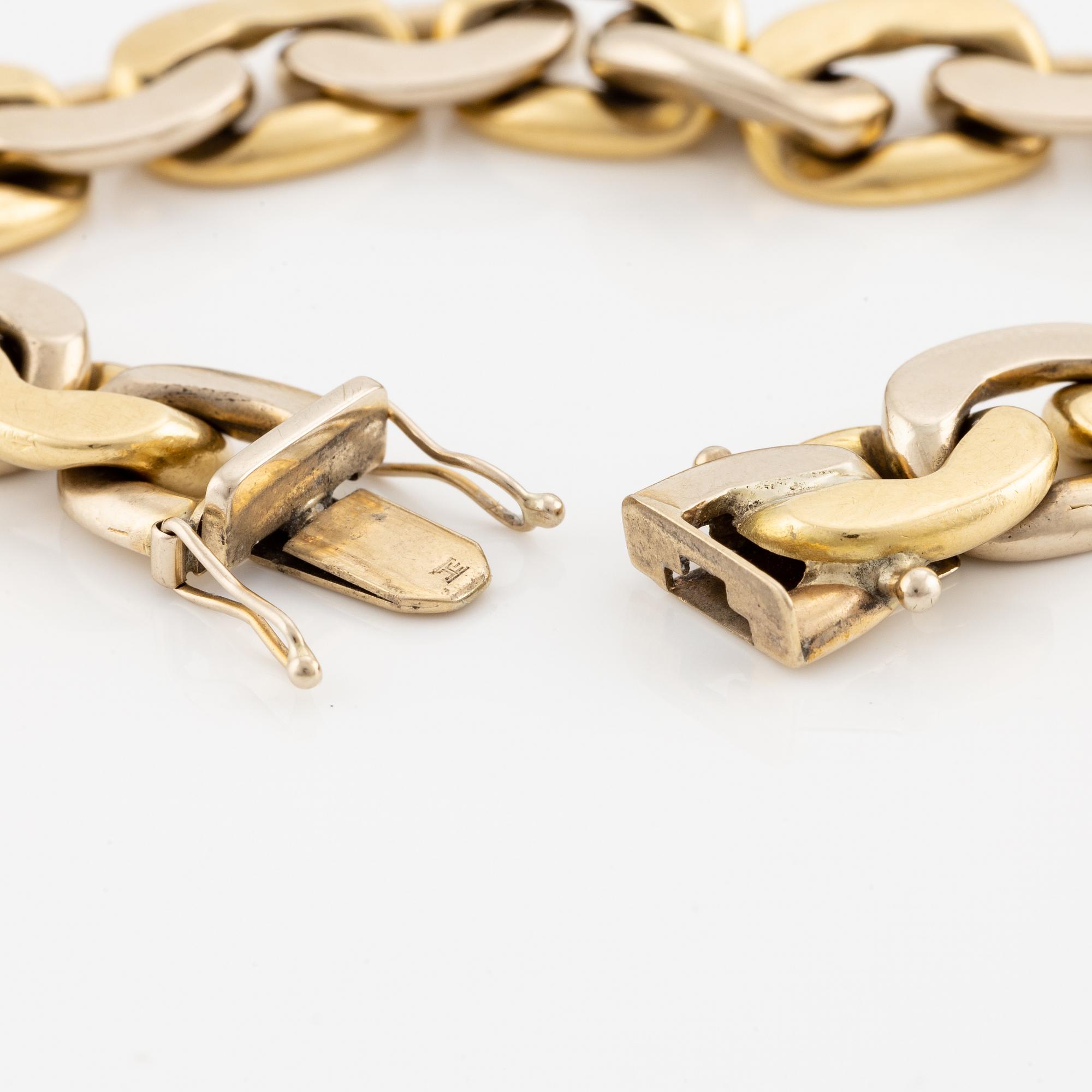 Bracelet 18K gold, two-tone.