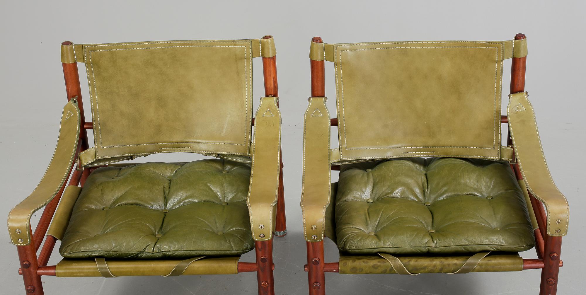 FÅTÖLJER, ett par. "Sirocco", Arne Norell, modellen formgiven 1964.