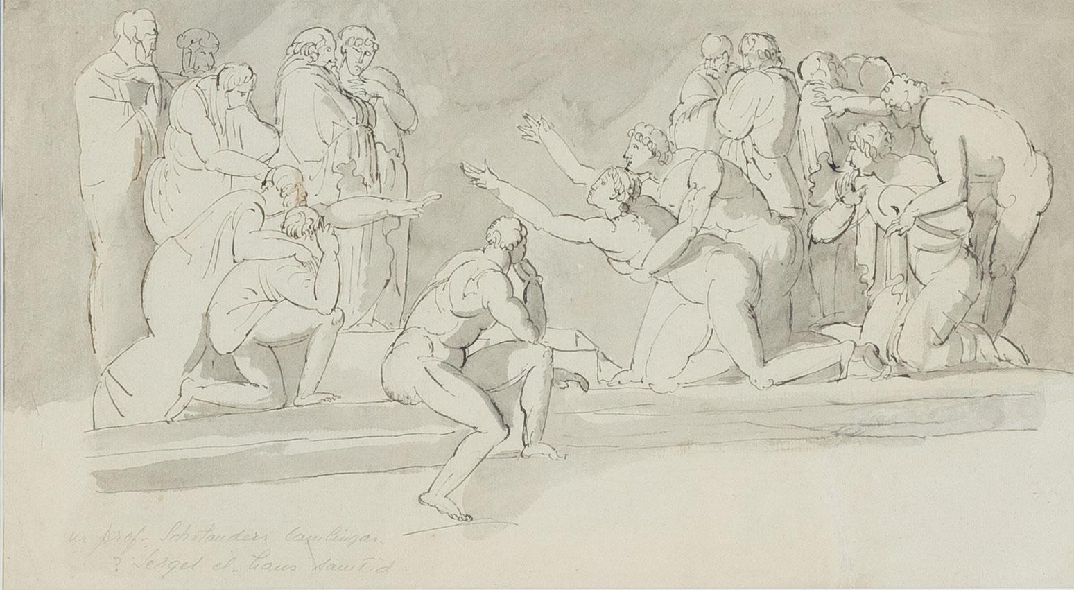 Carl August Ehrensvärd, Anikiserande figurscen.