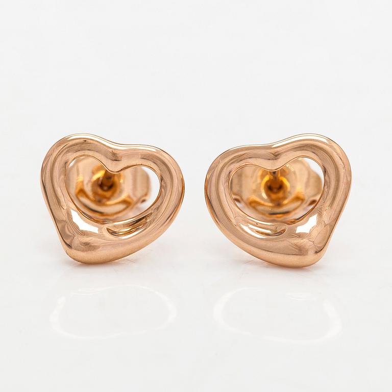 Tiffany & Co, Elsa Peretti, korvakorut, "Open Heart", 18K kultaa.