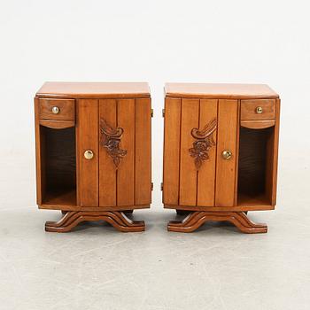 Nightstands, a pair, 20th century.