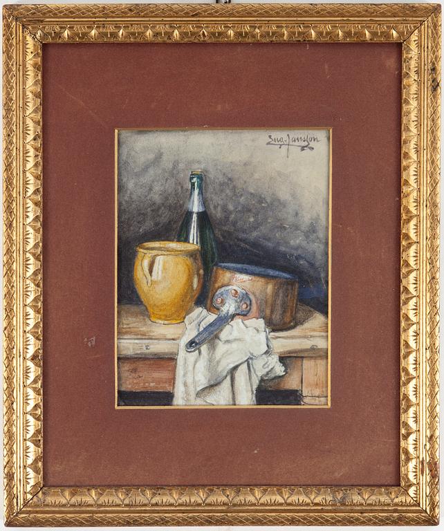 EUGÈNE JANSSON, gouache, signed.