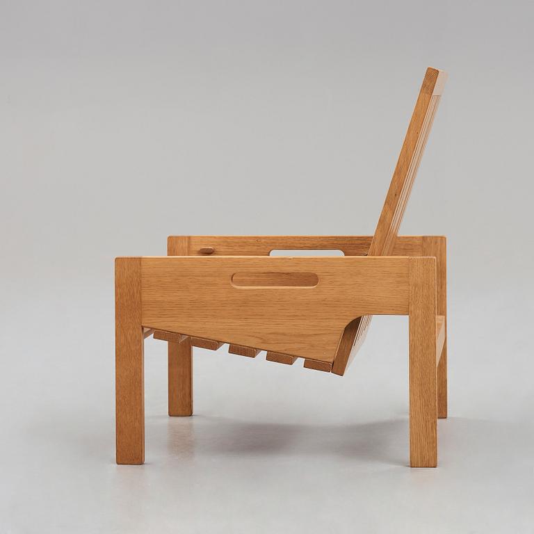 HANS J WEGNER, fällstol/bord, "GE520", Getama, Danmark, 1960-tal.