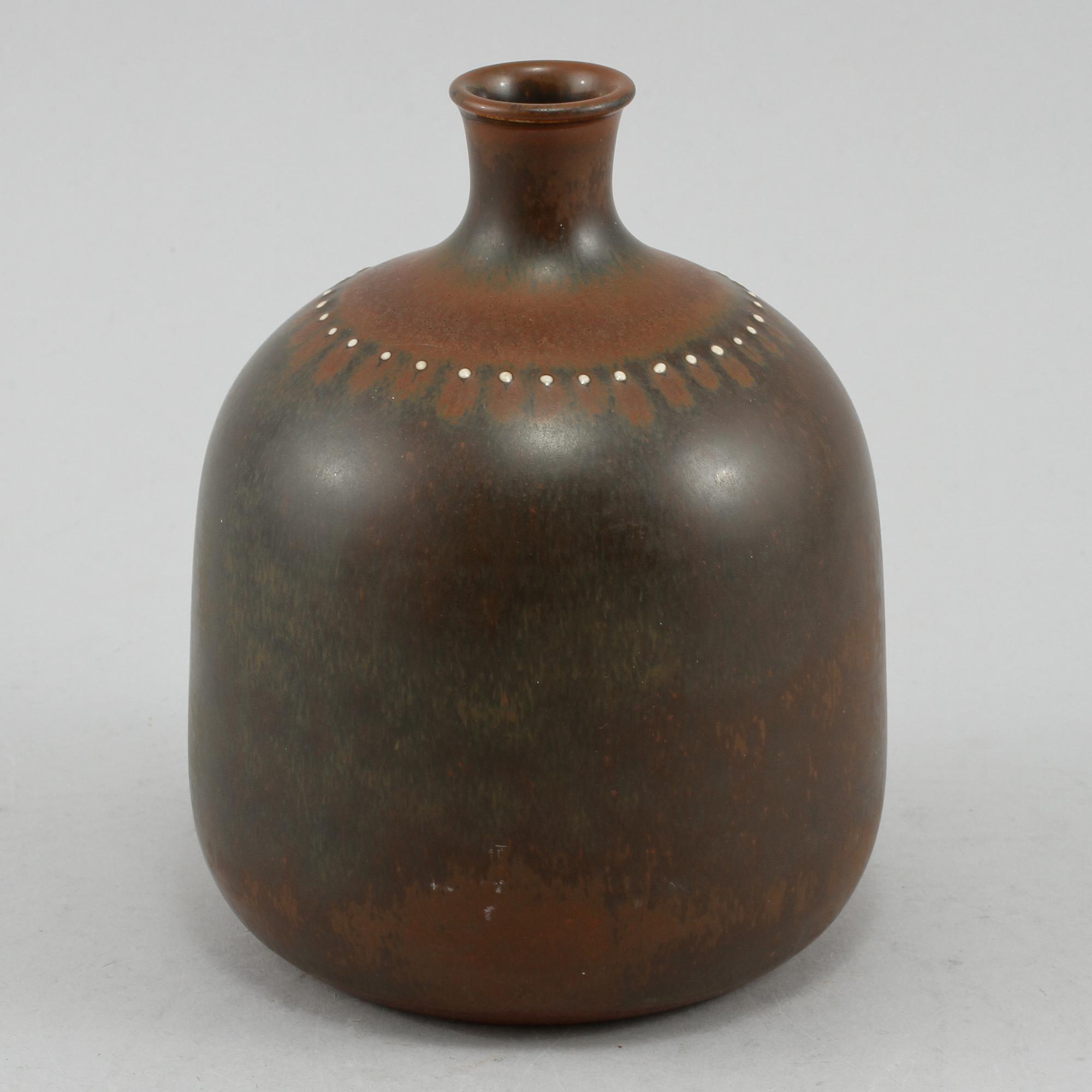 VAS, stengods, Stig Lindberg, Gustavsbergs Studio, 1900-tal.
