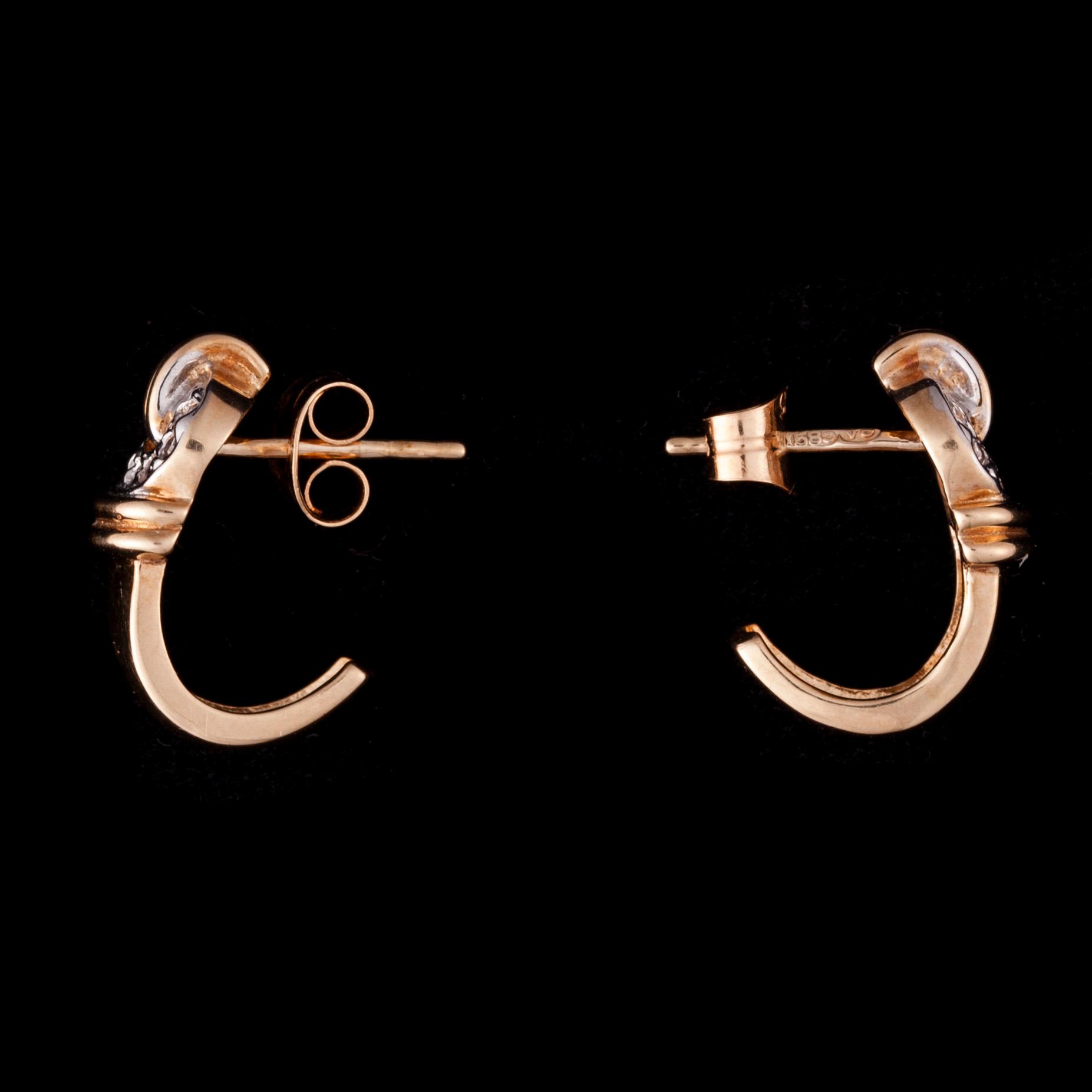 ÖRHÄNGEN, 14K guld, 8/8-slipade diamanter. Vikt totalt ca 2,5 g.
