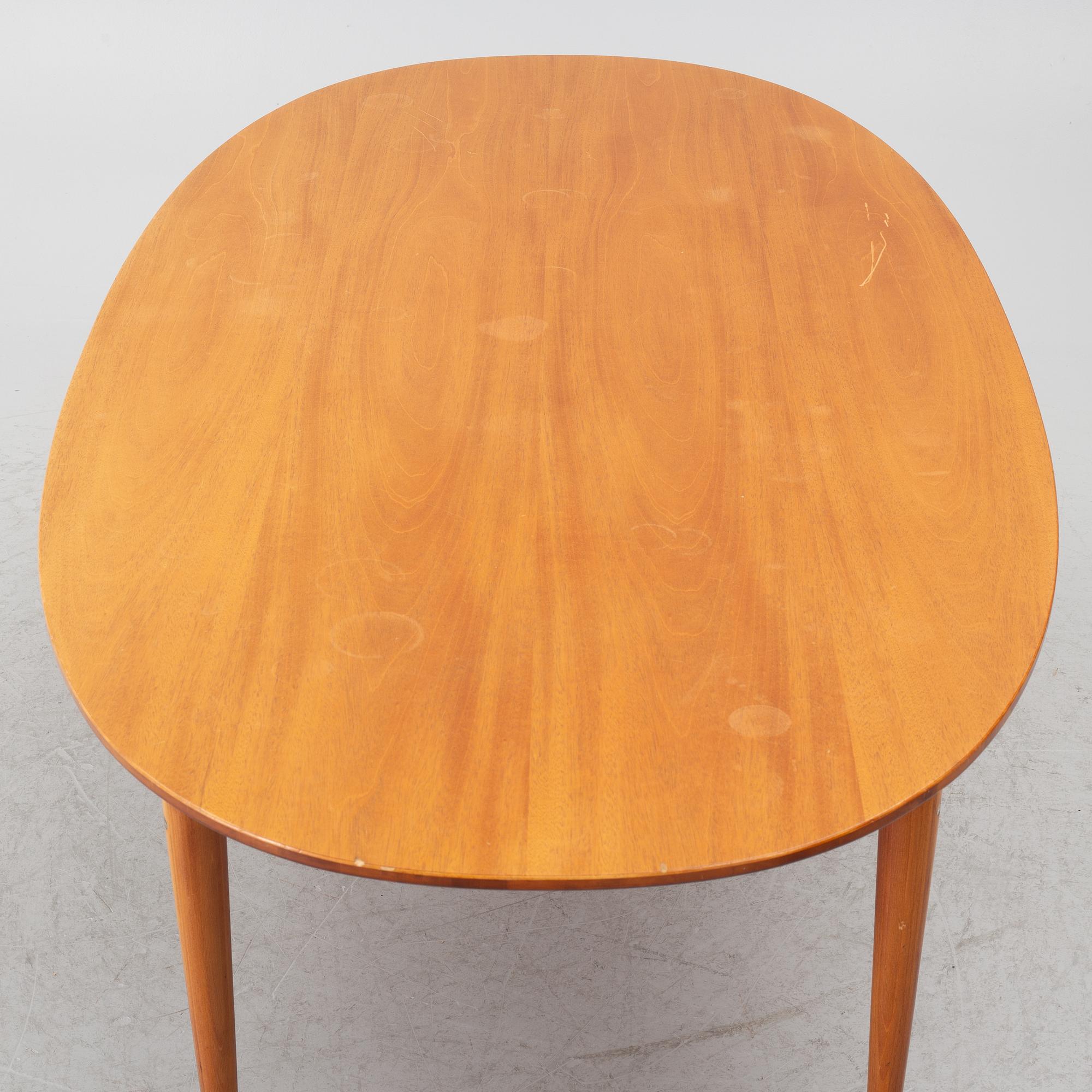 Bruno Mathsson & Piet Hein, dining table, “Superellipse”, Bruno Mathsson International, Sweden.
