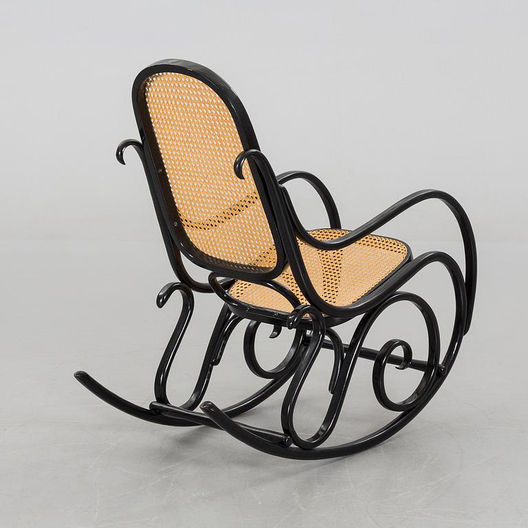 A Thonet style rocking chair, Poland.