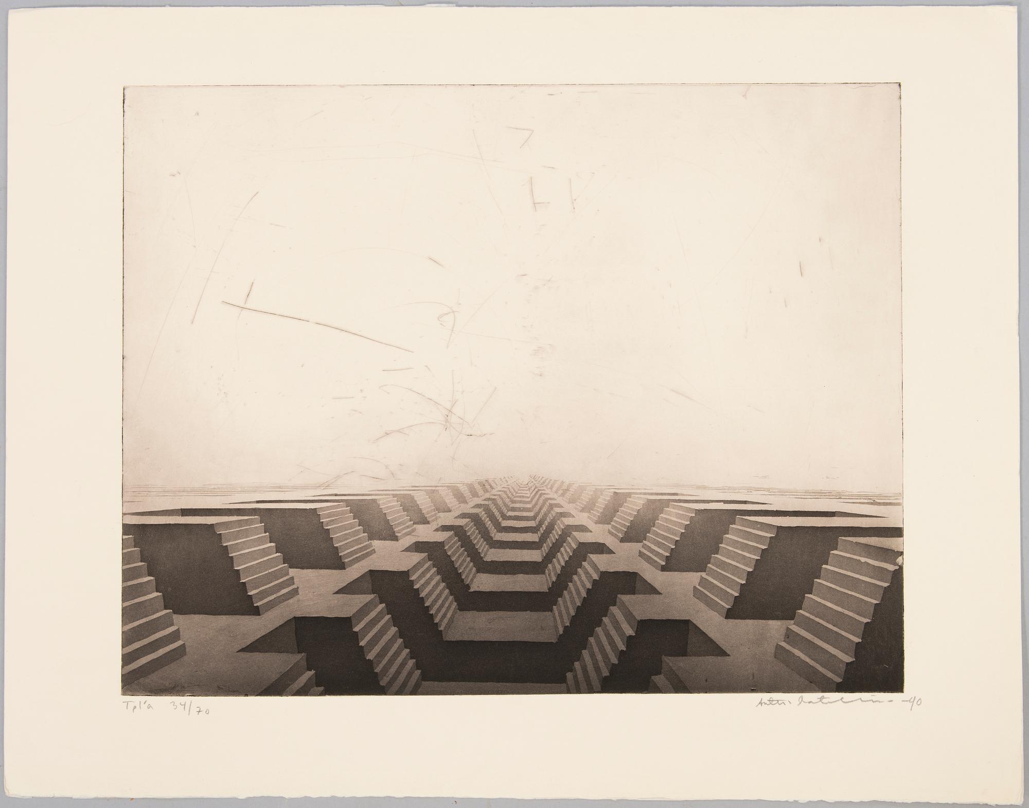 ANTTI RATALAHTI, etching, signed and dated -90, numbered 34/70.