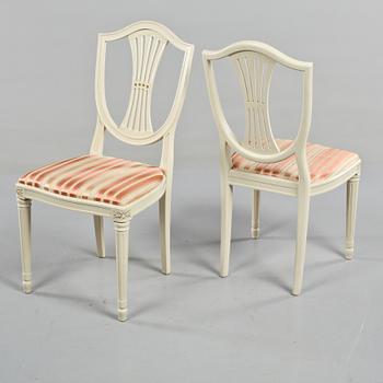 MATSALSMÖBLEMANG, 5 delar, gustaviansk stil, 1900-tal.