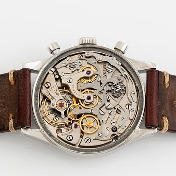 Omega, chronograph, "Tachometer and Pulsometer scale", ca 1942.