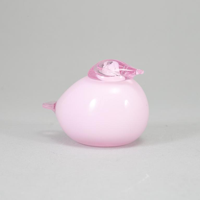OIVA TOIKKA, a glass bird, Puffball, Valentine's Day 2010, signed O.Toikka, Nuutajärvi.