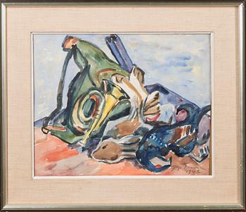 watercolour, signed and dated 1942.