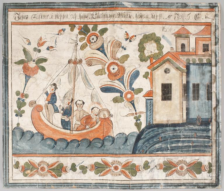 DALMÅLNING, allmoge. Leksand, Dalarna.