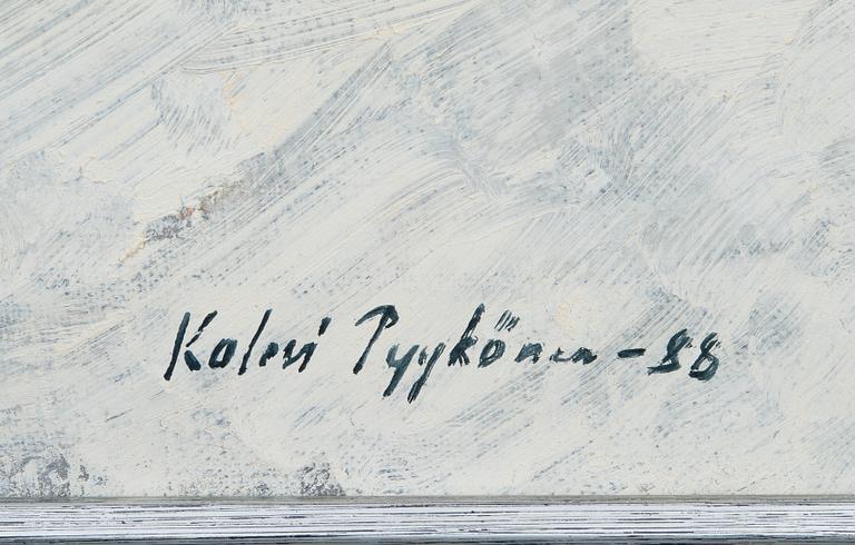 KALEVI PYYKÖNEN, öljy kankaalle, signeerattu ja päivätty -88.