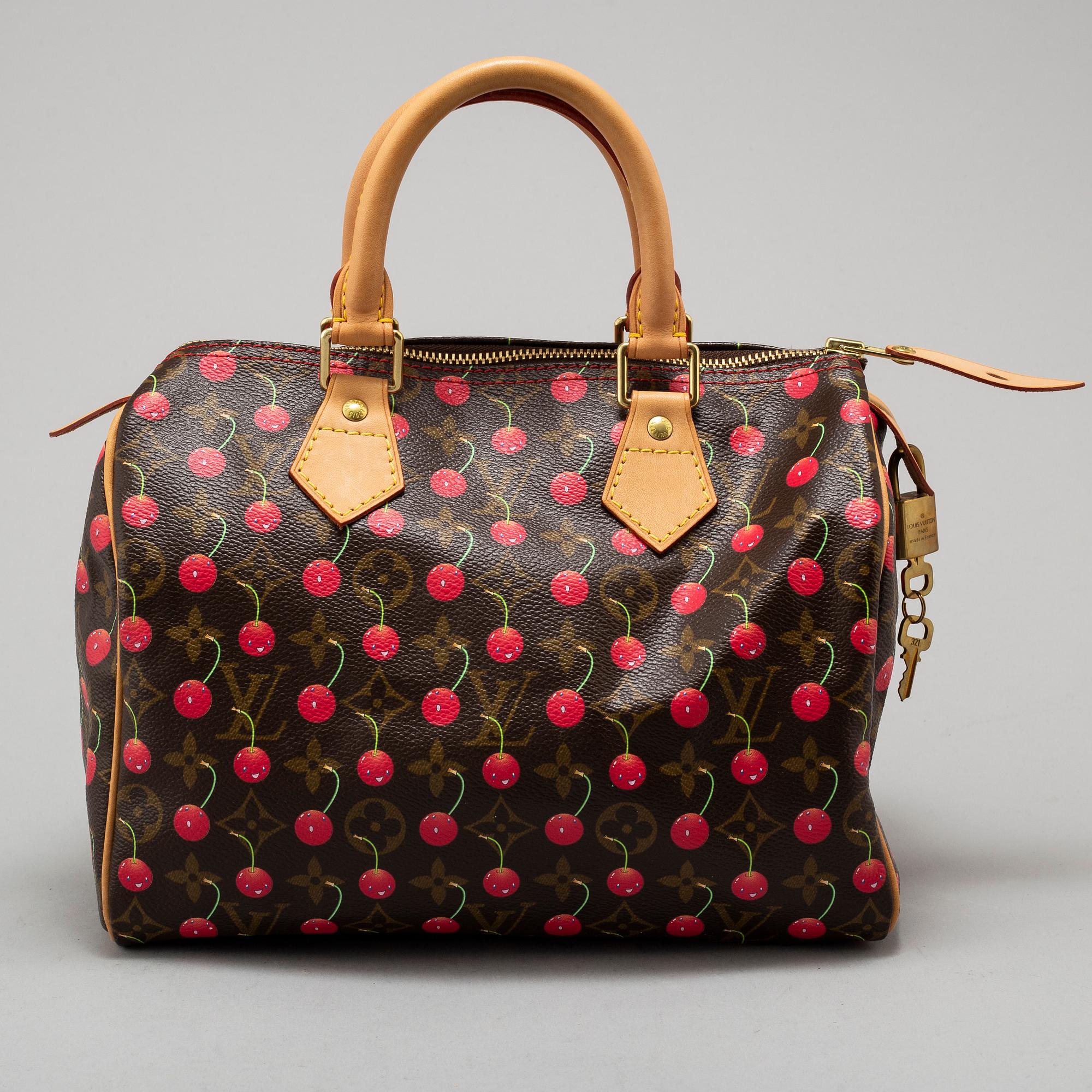 LOUIS VUITTON, "Monogram cerises cherry Speedy 25", limited edition s/s 2005.