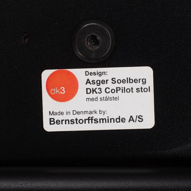 Asger Soelberg, three 'Steel Copilot Chair', dk3.