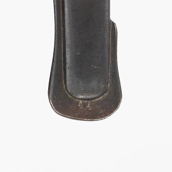 A Swedish artillery officer's sabre, 1889 pattern with scabbard.