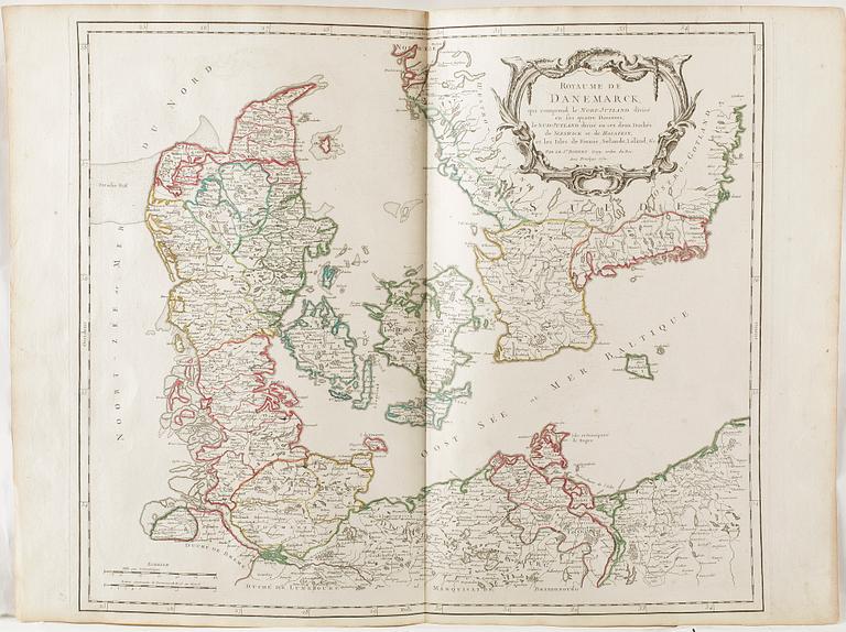 GRAVYRER, 3 st, Danmark, 1700-tal.