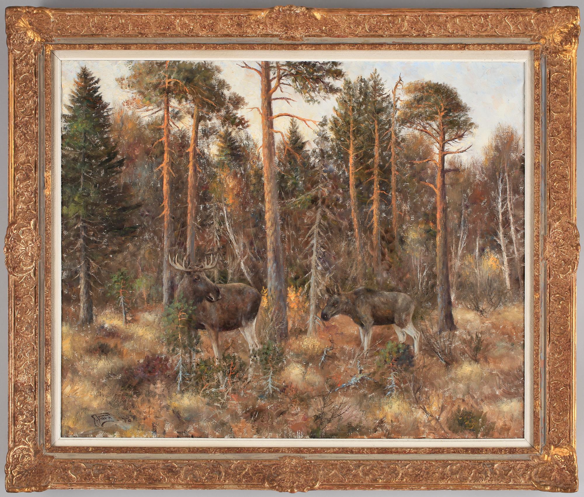 JOHANNES RAVN, olja på duk, sign o dat 1948.