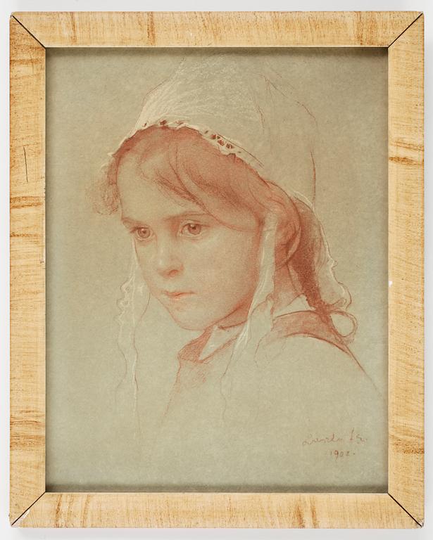 PHILIP ALEXIUS DE LASZLO, rödkrita, sign o dat 1902.
