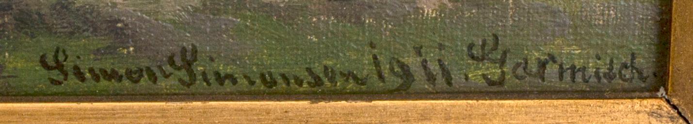 SIMON SIMONSEN, a signed and dated oil painting on canvas.