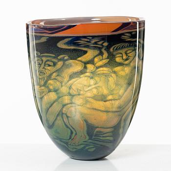 Eva Englund, vas, glas, graal, Orrefors 1989.