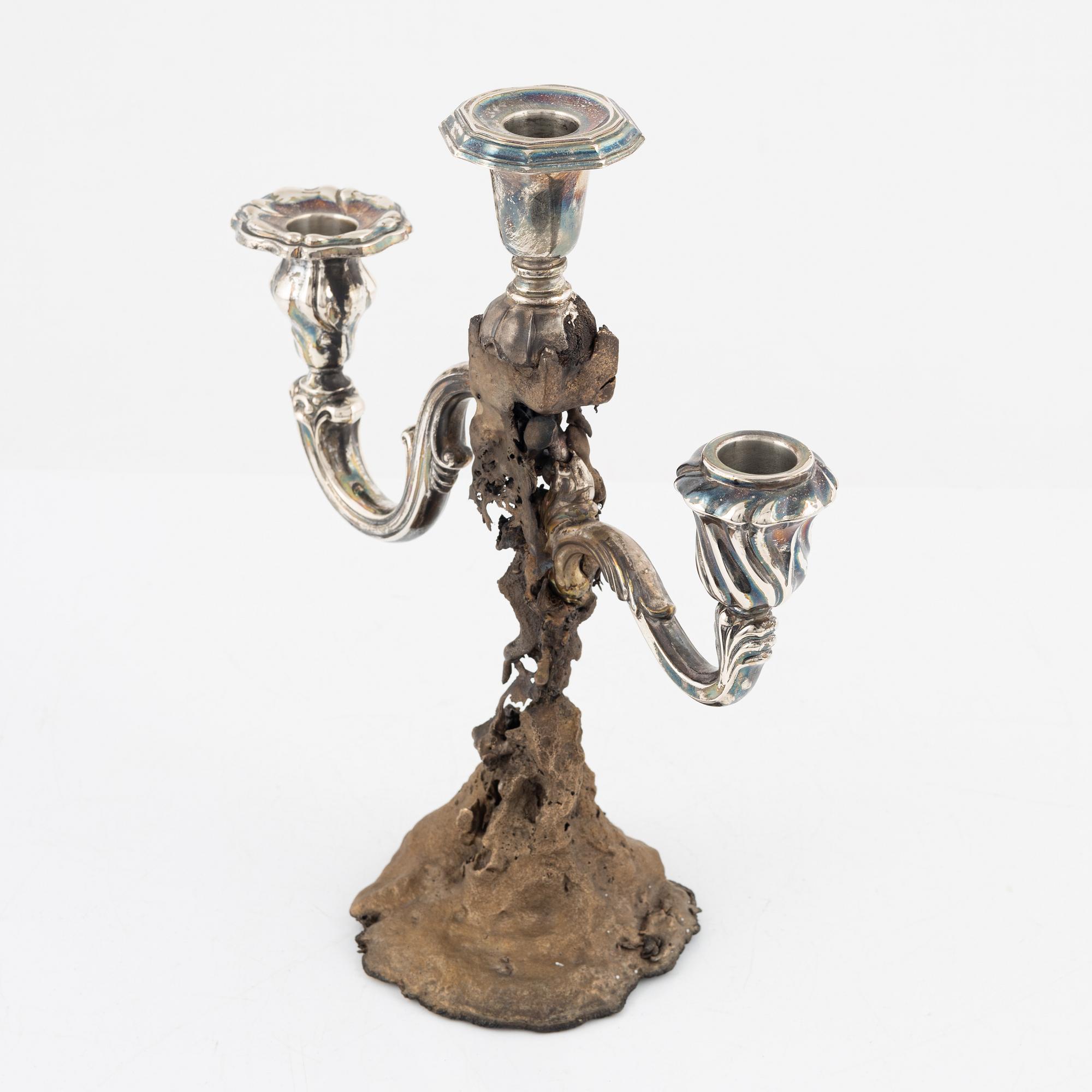 Olle Olls, a candelabra/light object, 2021.