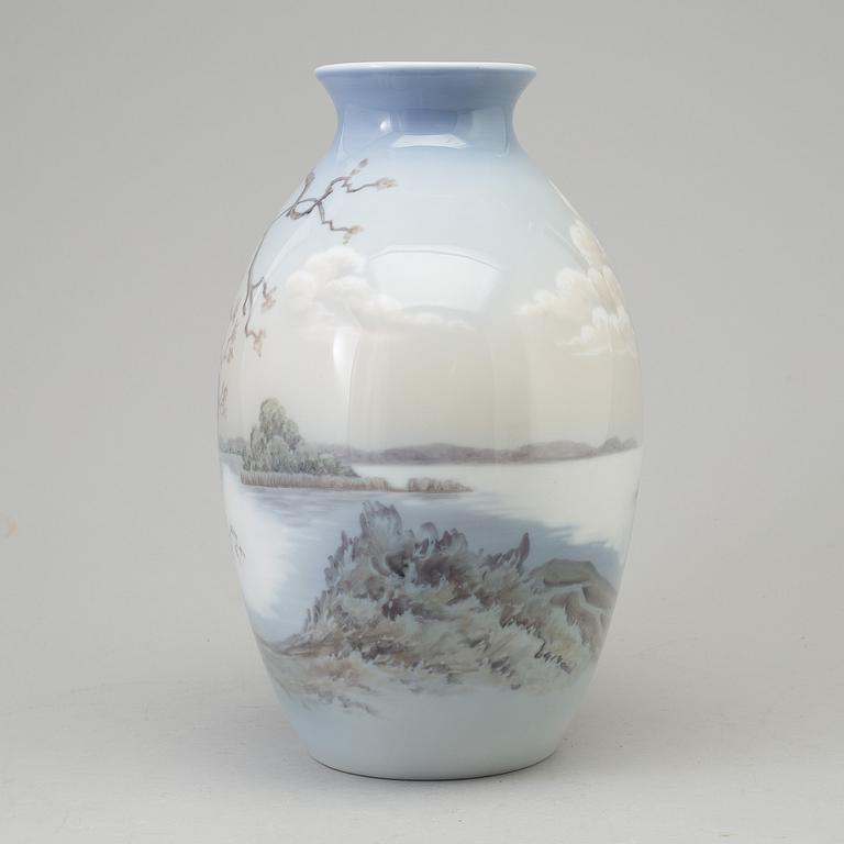 A porcelain vase by Bing & Grøndal, Denmark.