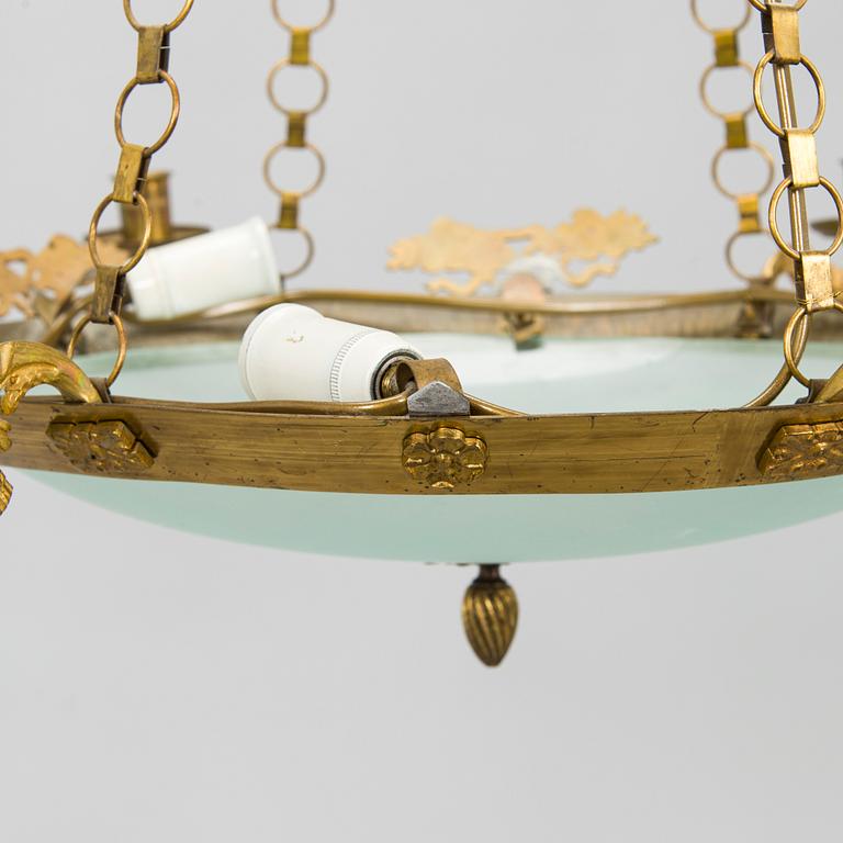 Ceiling lamp, Empire style, latter half of 19th century.