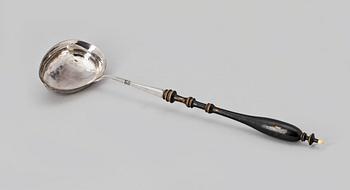 SOPPSLEV, silver, Johan Edvard Bäckström, Söderhamn, 1873. Vikt ca 55 g.