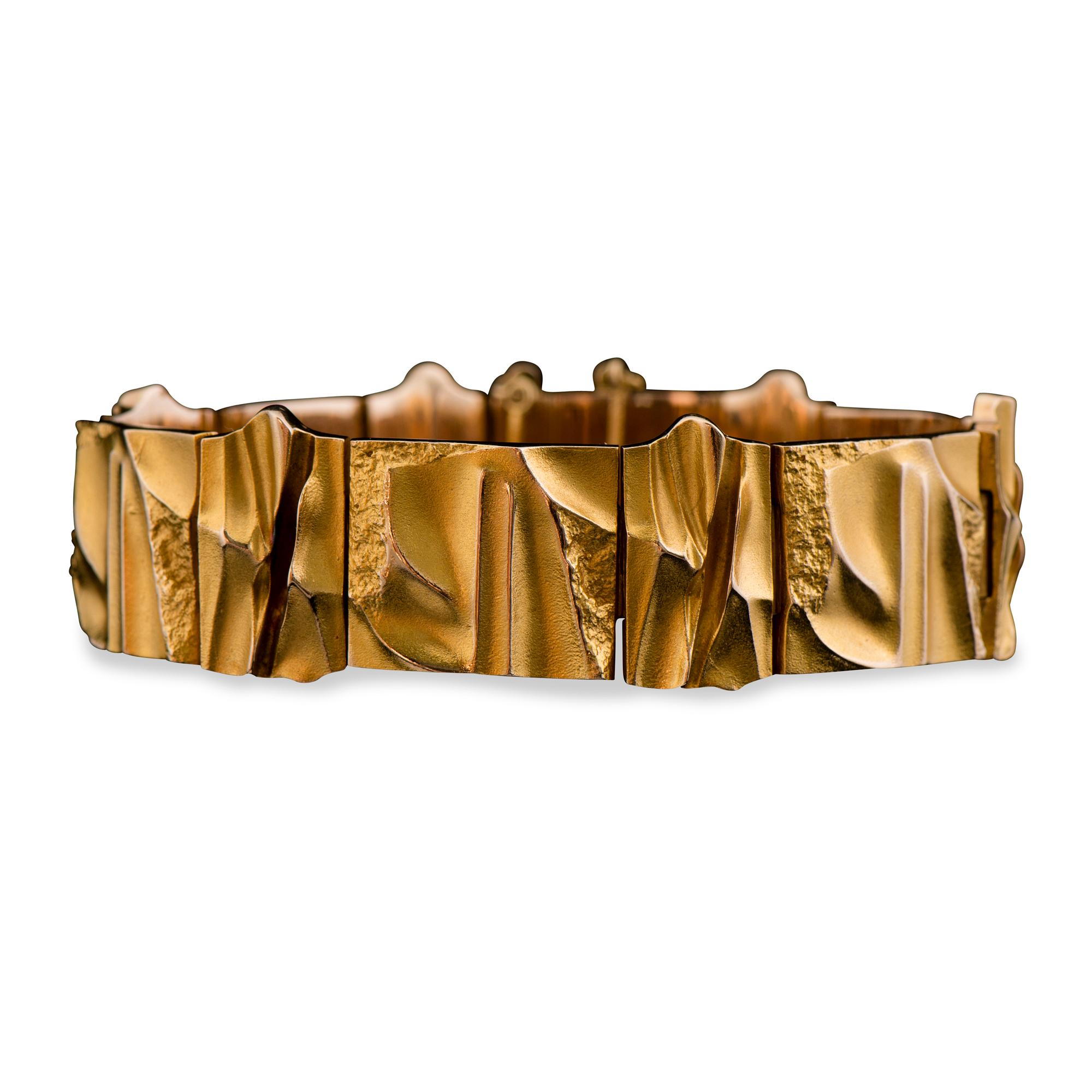 Björn Weckström, ARMBAND, "Carrara", 14K guld. Lapponia 1981.