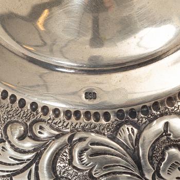 Ljusstakar, ett par, silver, 1900-tal.