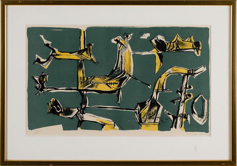 ENDRE NEMES, färglitografi, signerad och numrerad 105/310.