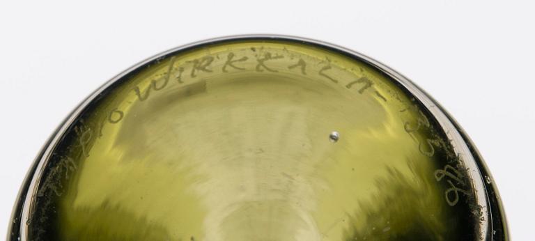 TAPIO WIRKKALA, VASER, 2 st, glas, signerade Tapio Wirkkala 3586.