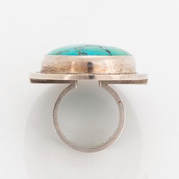 Cecilia Johansson ring silver med turkos sten.