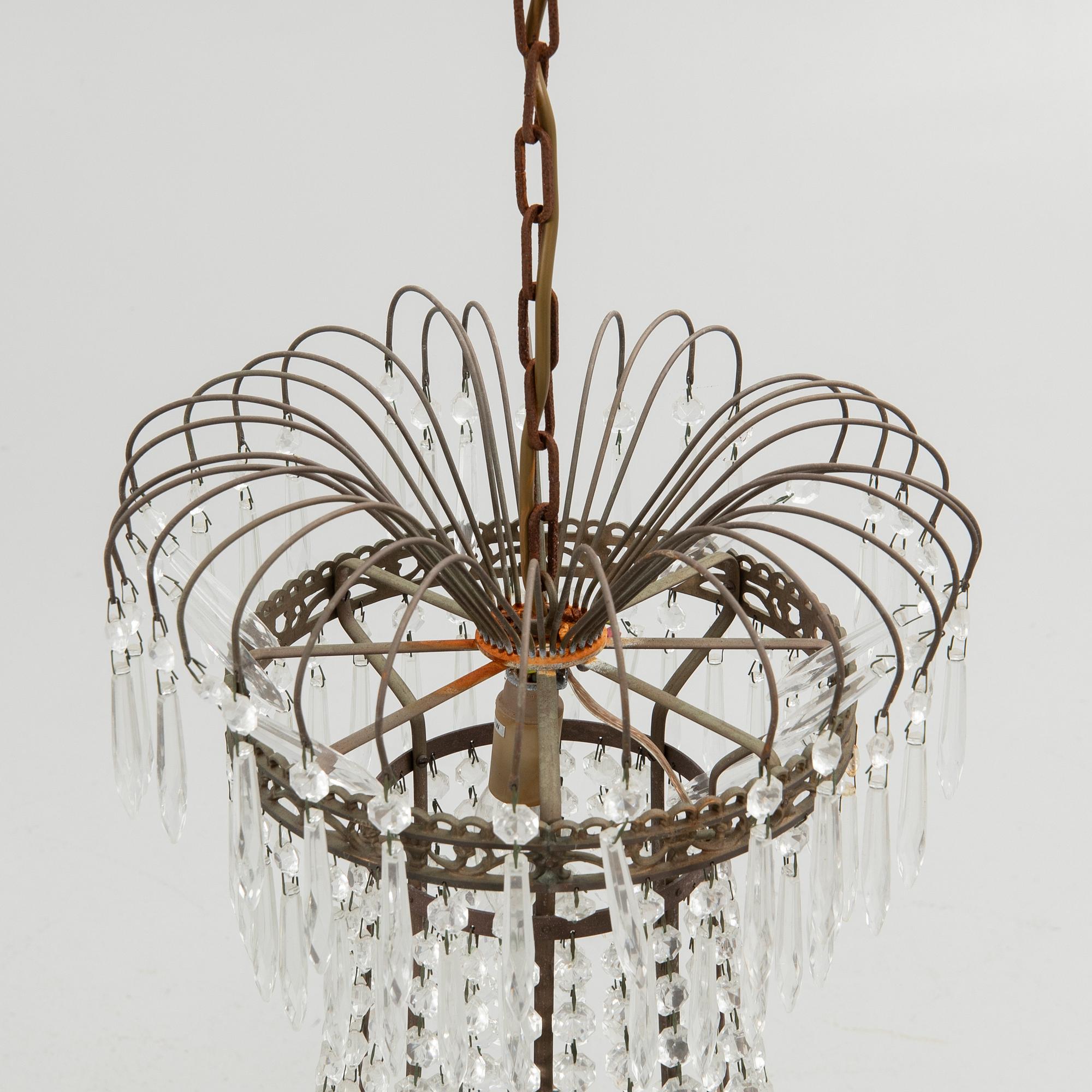 Chandelier, Gustavian style, 20th century.
