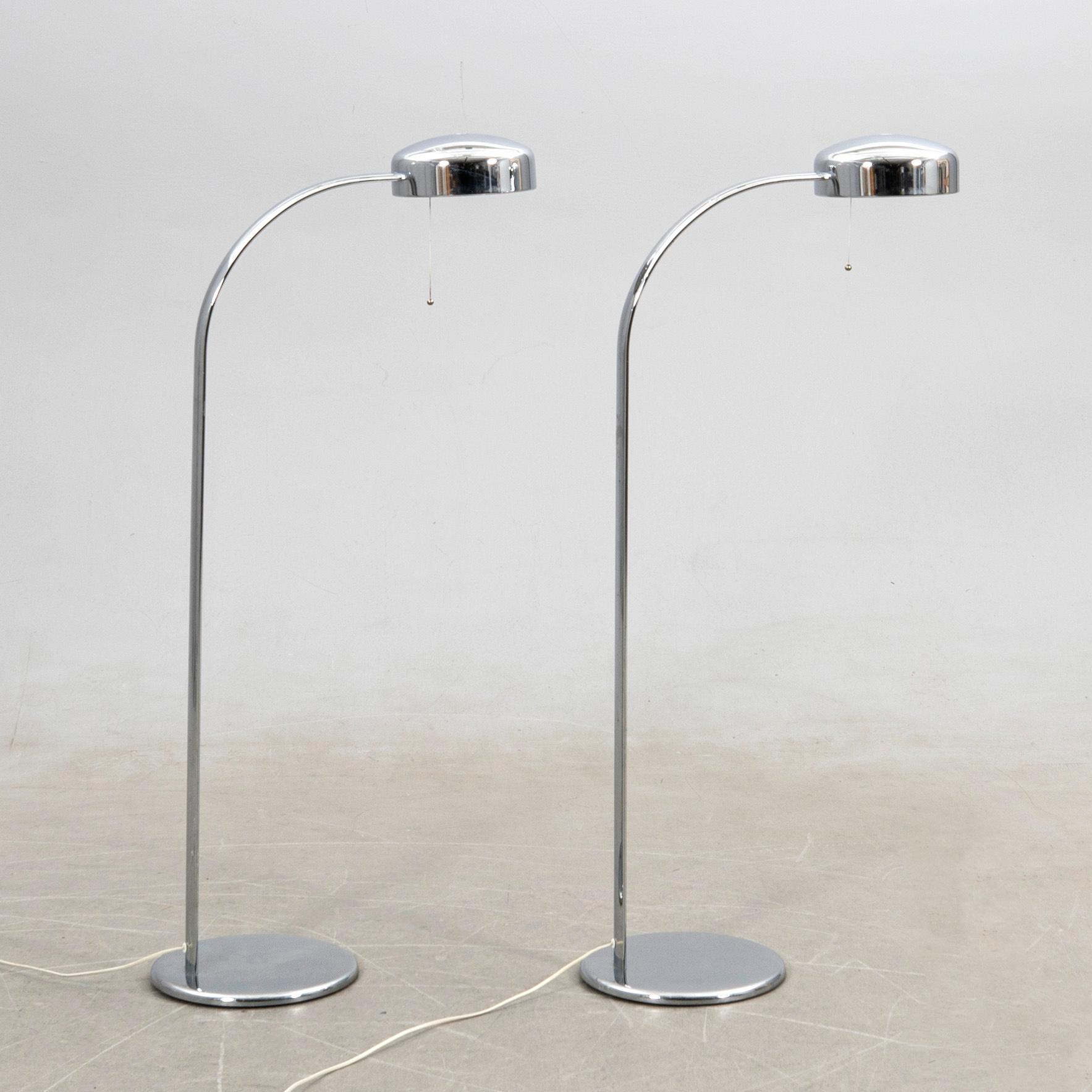 RICHARD CARRUTHERS, floor lamps, a pair, "Arcade", Ateljé Lyktan, 1970s/80s.