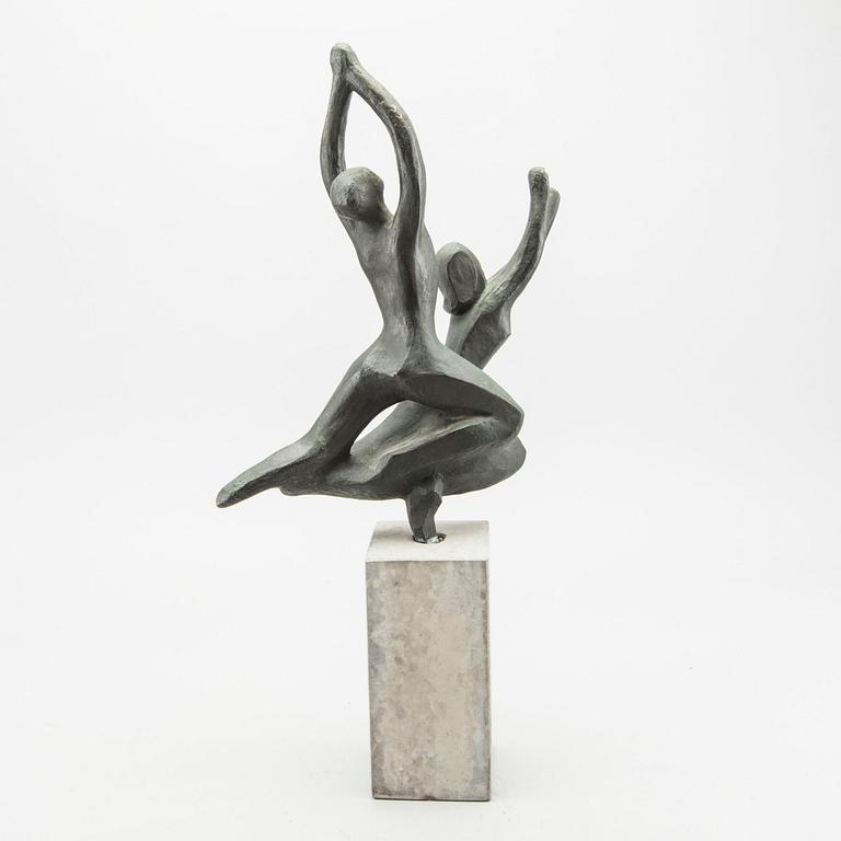 JONAS FRÖDING, a signed bronze sculpture.