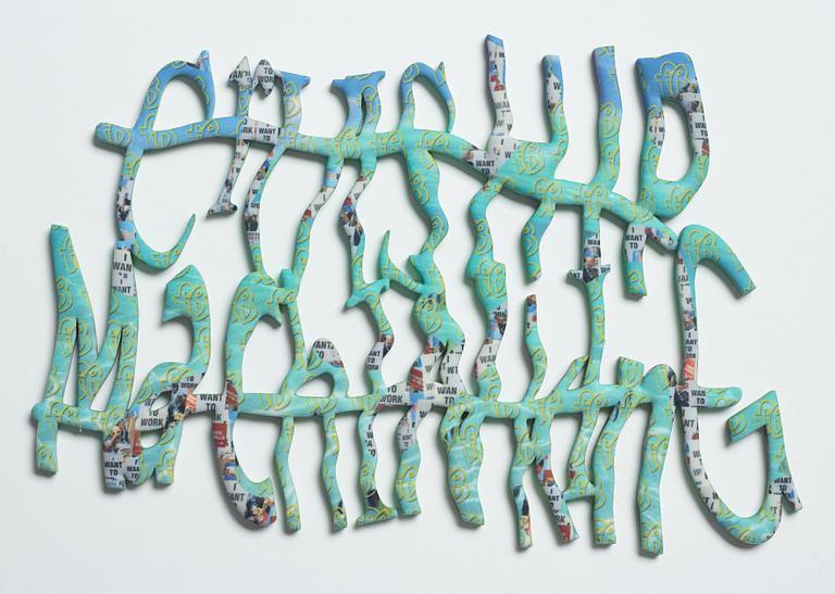 Daniel Keller, executed 2014. Multicolour 3D print. Unique.