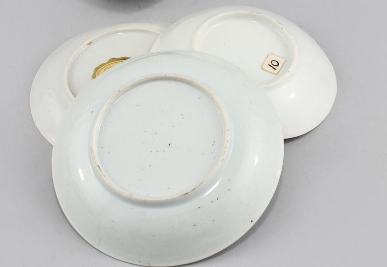 PARTI PORSLIN, 13 delar, porslin, Kina, 1700/1800-tal.