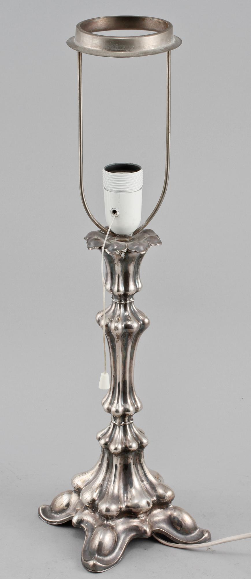 BORDSLAMPA, silver, CAK, importstämplad, 1929?.