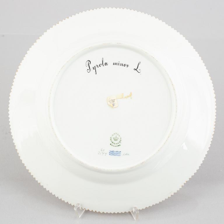 Royal Copenhagen, a 'Flora Danica' porcelain plate, Denmark, 1969-73.