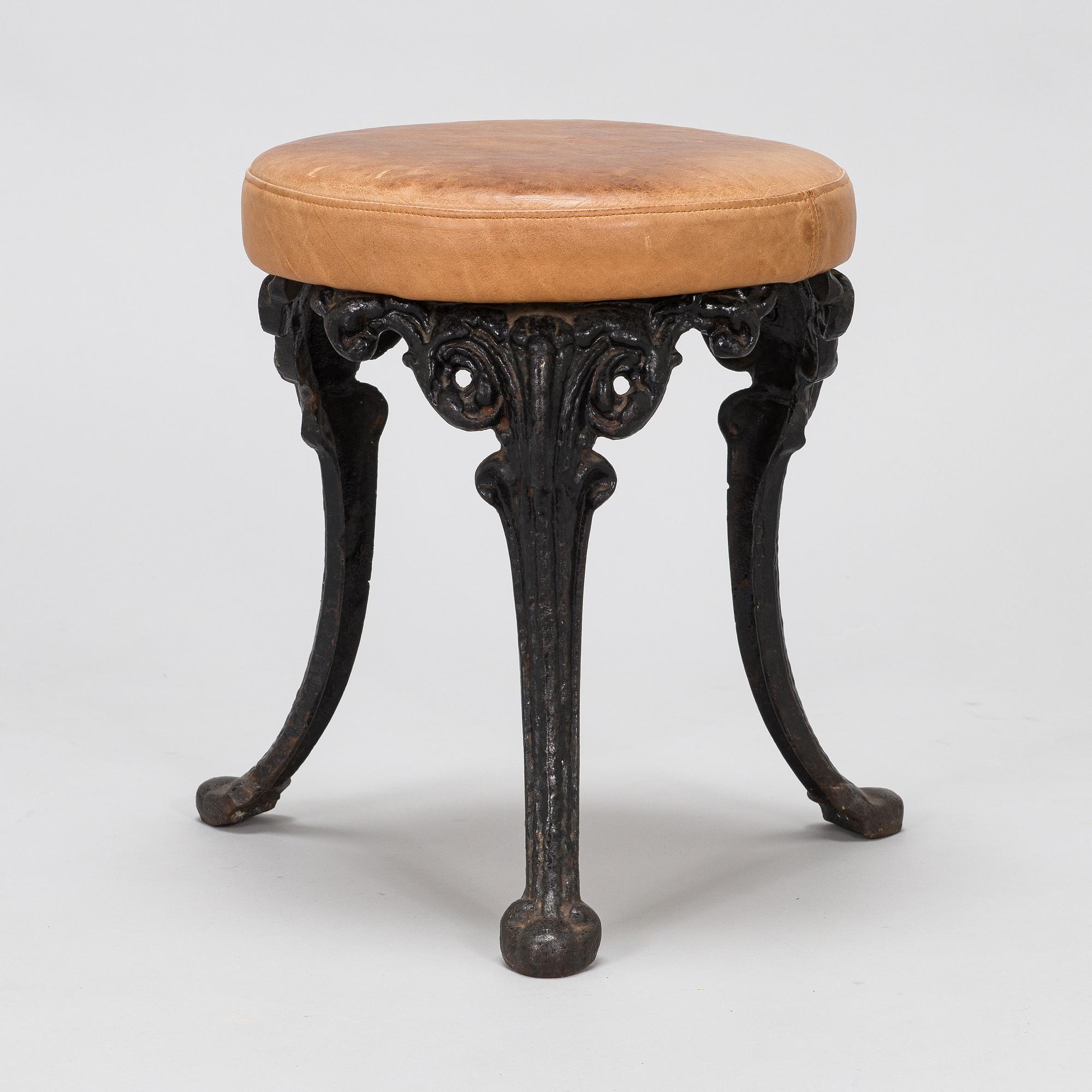 Cast iron stool, late 19th century.