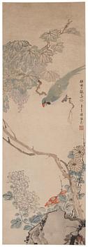 983. Cheng Hongshou (1768-1822), signerad. Efter en målning av Wen Riguan.