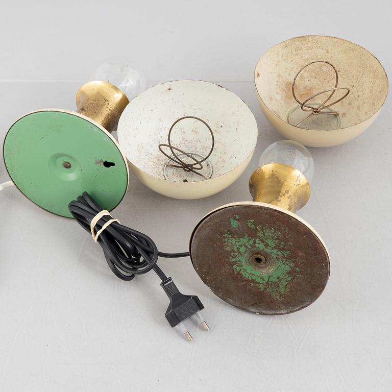 Uppsala Armaturfabrik, a pair of table lamps model "8422", 1930s/40s.