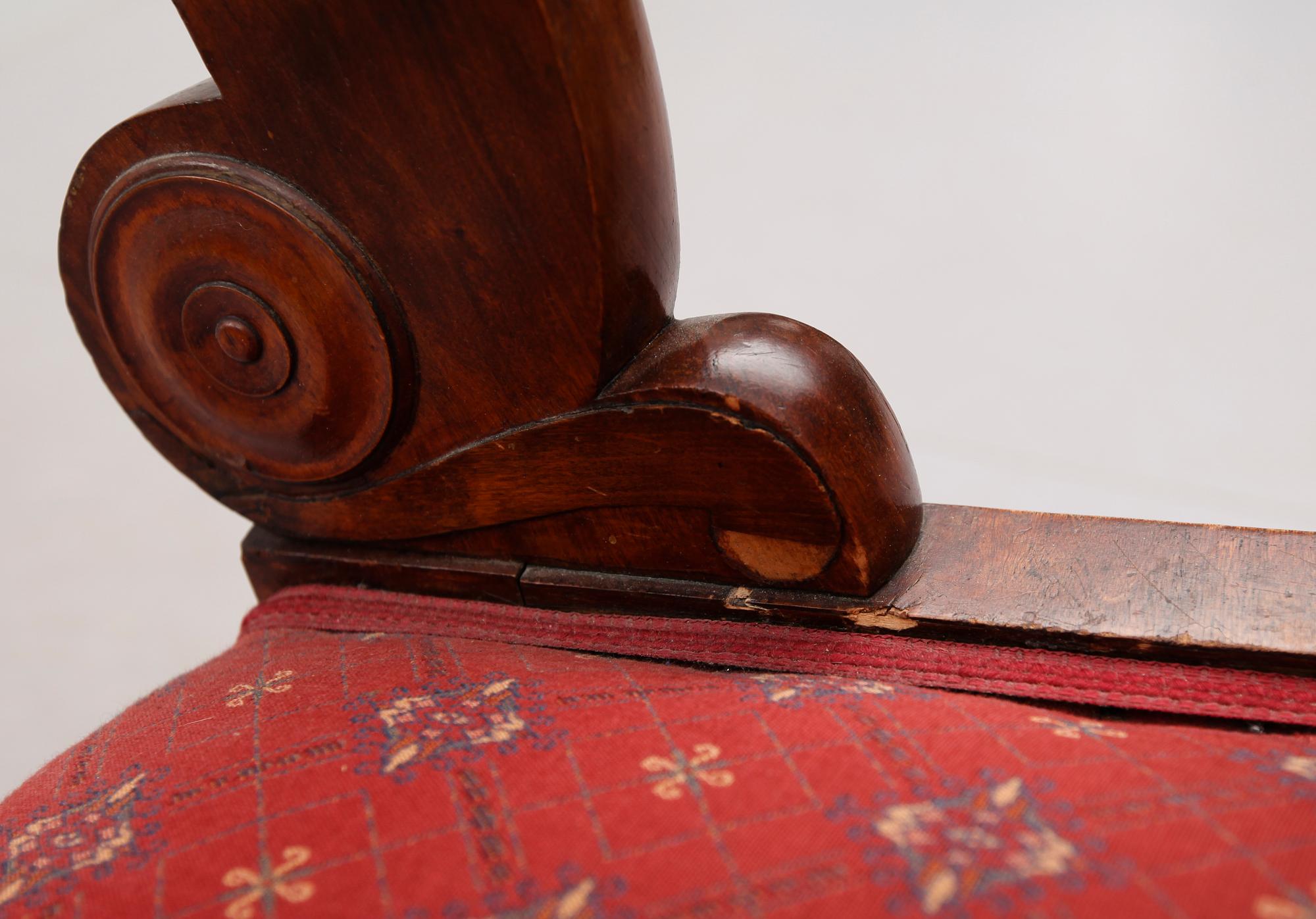 KARMSTOLAR, 1 par, Baltikum, 1800-talets första hälft.