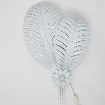 A metal wall lamp, probably Italy, second half of the 20th Century.